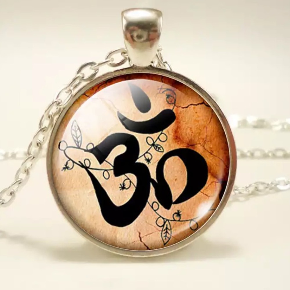 Om symbol pendant necklace